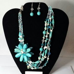 NECKLACE and earrings