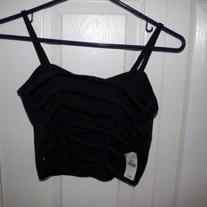 Black crop top