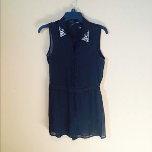 Black Diamond Tux Romper
