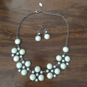 Statement necklace and earrings