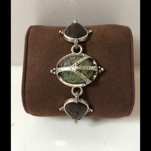 LUCKY BRAND Bohemian Style Silver Peace Bracelet