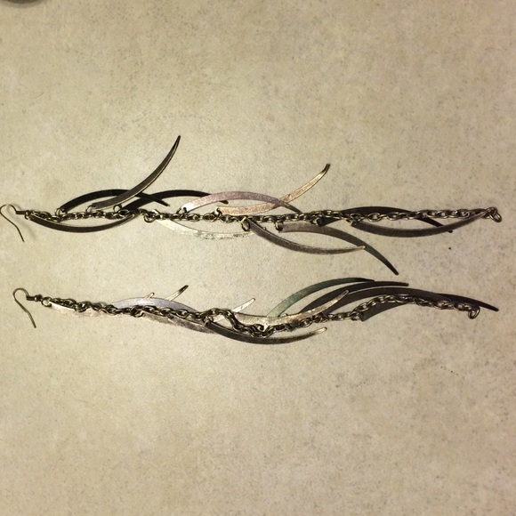 Long Leaf Inspired Earrings