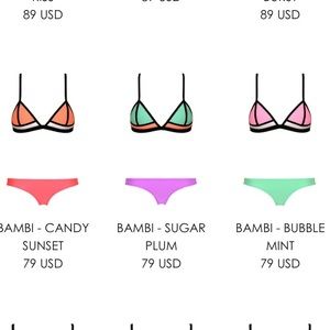 ISO TRIANGL swimwear!! (milly, chloe, and bambi)