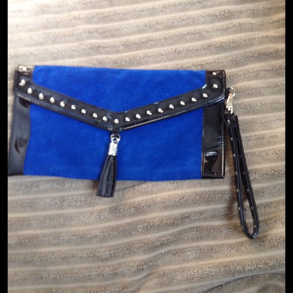 Royal blue clutch