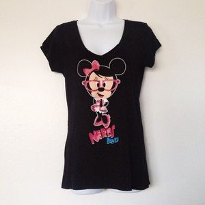 Minnie Mouse Deep V-neck