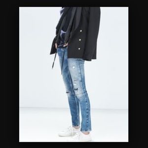 ZARA - TRF - Skinny Ripped Jeans