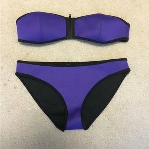 Purple Triangl Style Neoprene Swim