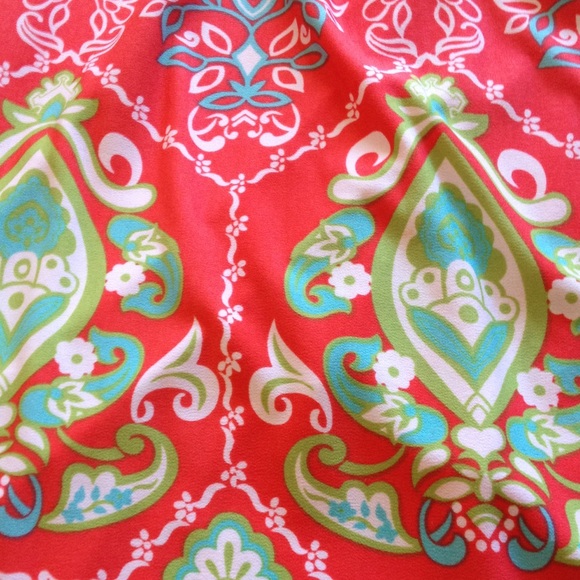 Boutique Melon & Turquoise Dress - Picture 3 of 4