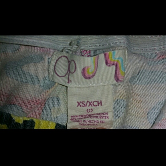 Rainbow cheetah print short shorts, size 1 - Picture 3 of 3