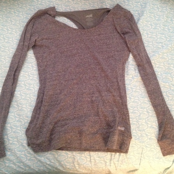 Grey workout top