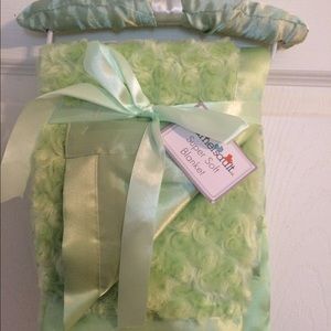 Lime green baby blanket