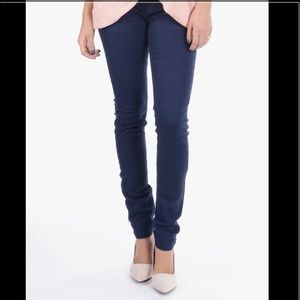 Navy blue skinny jeans