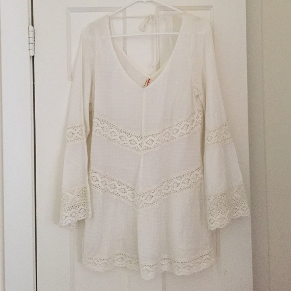 Bohemian cream dress/tunic by Free People