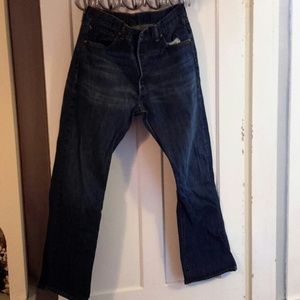 Levis 501 Dark Wash Denim Jeans