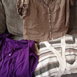 Perfect Pleat Avenue tops & short sleeve sweater