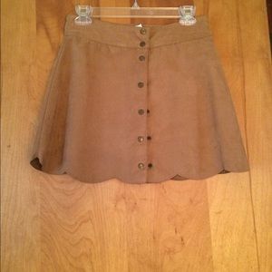 Camel Colored Mini Skirt