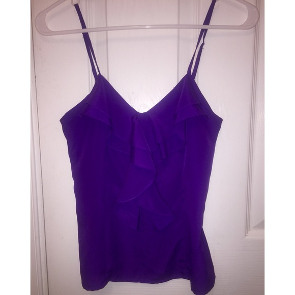 Purple Ruffle Tank Top - Picture 1 of 3