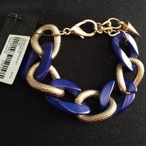 gold & blue bracelet
