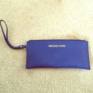 Royal Blue Michael Kors Wristlet