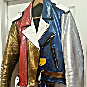 Hand painted motorcycle jacket