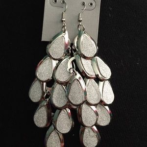 silver earrings