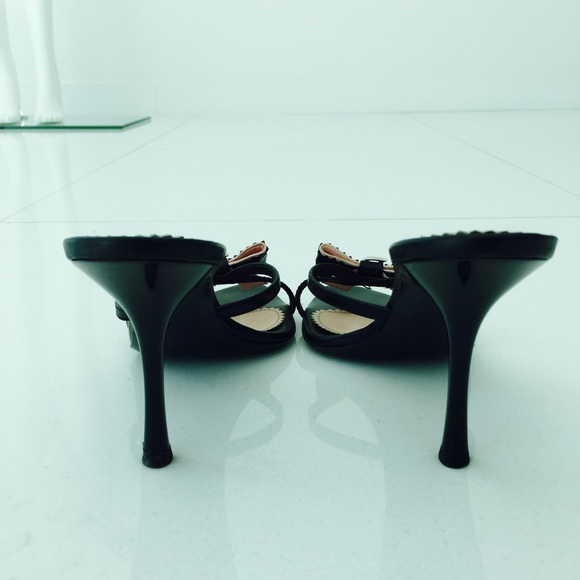 SOLD✨DIOR✨ bow stud strap show size 38.5/8.5 - Picture 3 of 4