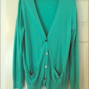 Teal Ann Taylor cardigan!