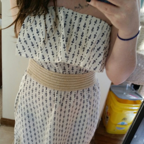 Anchor half long short dress