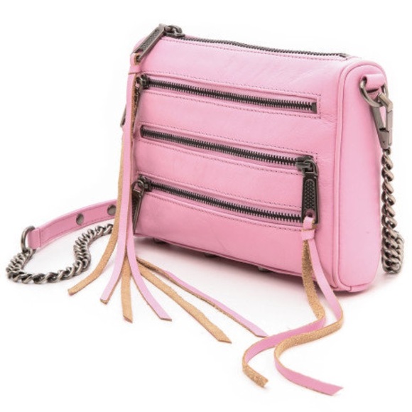 Rebecca Minkoff 5-zip pink MAC NWT