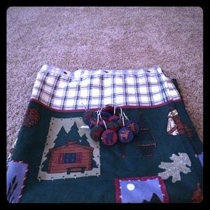 Shower curtain and hooks