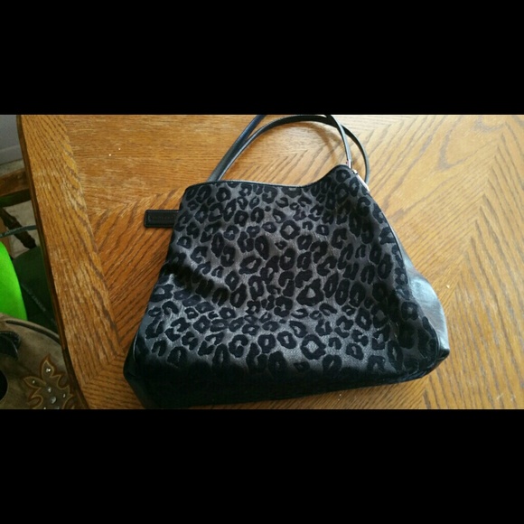 Leopard Black Coach Purse