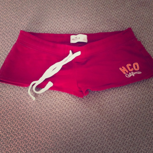 Dark red color Hollister Shorts.
