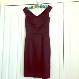 WHBM silky black dress