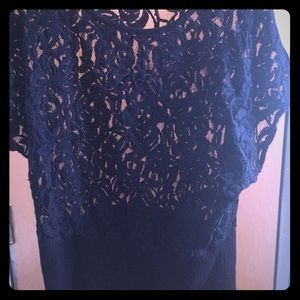 Black lace shirt