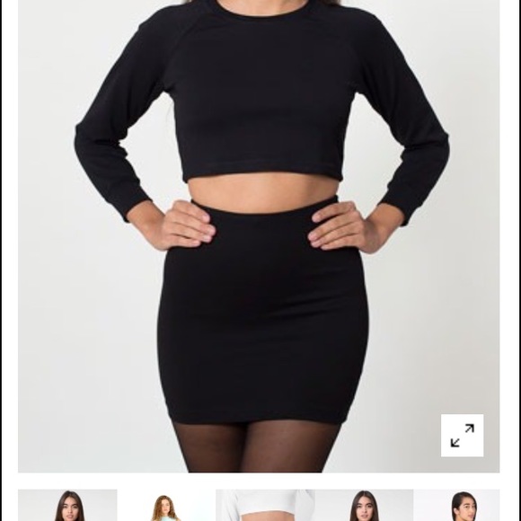 American Apparel Ponte Mini Skirt