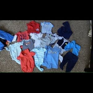 Mixed six month baby clothes