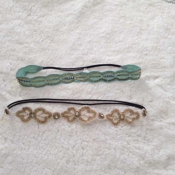 Elastic & Bejeweled Headbands - Picture 1 of 1