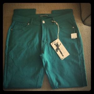 Teal Jegging Style Pants
