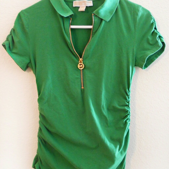 SOLD- Michael Kors Fitted Green Tee