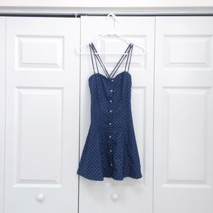 heart polka dots mini dress