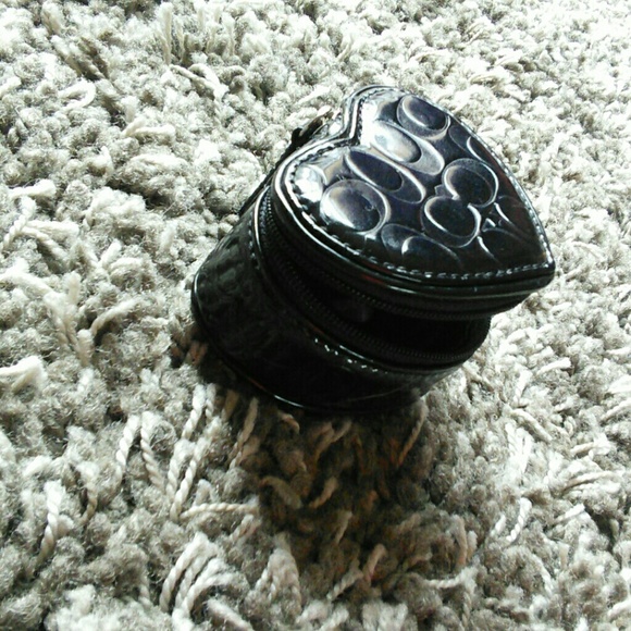 💯black Glossy Coach Mirror And Jewelry Case🍊 - Picture 2 of 4