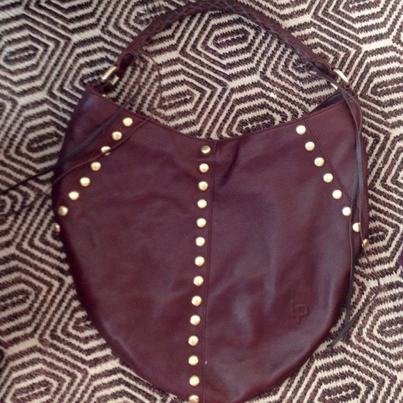 Linea pelle leather studded purse