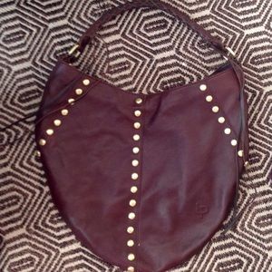 Linea pelle leather studded purse