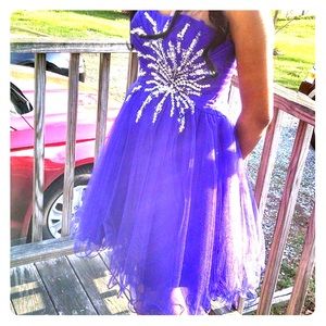 Royal blue prom dress