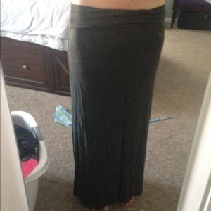 Gray Maxi Skirt