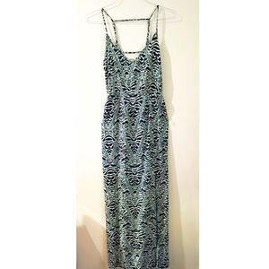 SOLD!!! Teal Printed Maxi