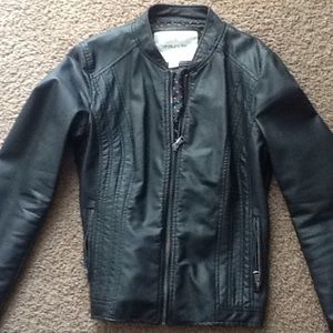 Maurice's faux black leather jacket