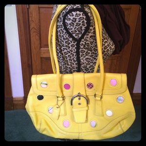 Yellow pattern purse