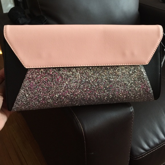 Large glitter envelope clutch (2 colors)