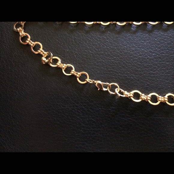 Gorgeous Gold Tone 23 Inch Link Necklace - Picture 2 of 2